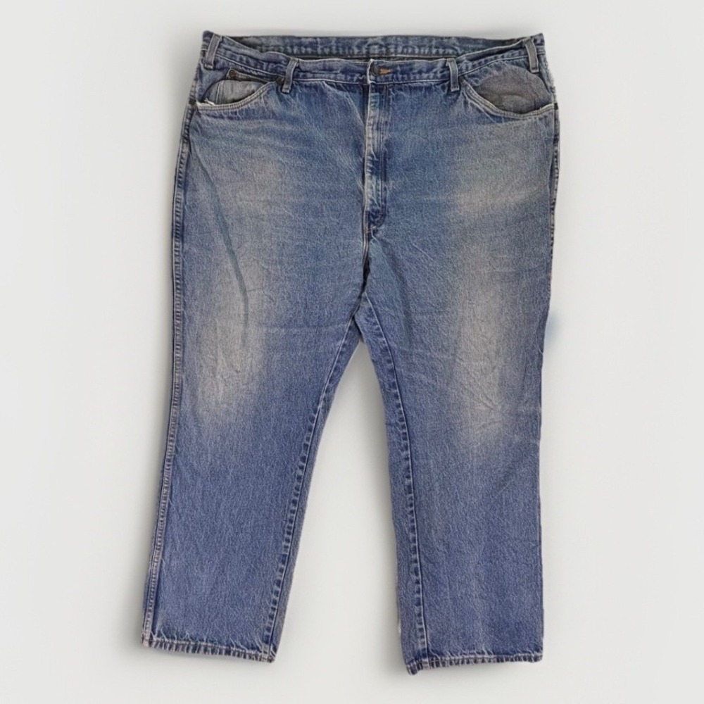 Dickies Straight Leg Jeans Mens 48x30‎ Blue Medium Wash Workwear Denim Utility